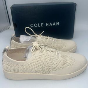 Cole Haan GrandPro Contender Stitchlite Oxford Sneaker Knit Ivory Women’s SZ 8.5